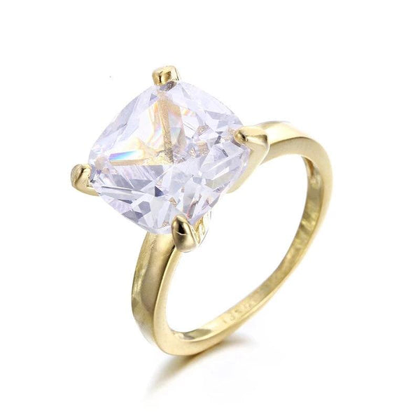 18KGP Gold Color Shine Big CZ Ring
