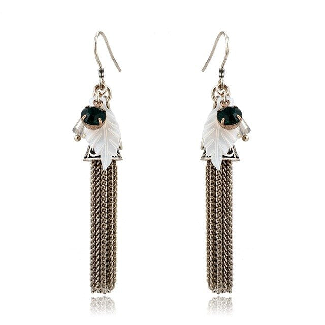 Feather Drop Earring
