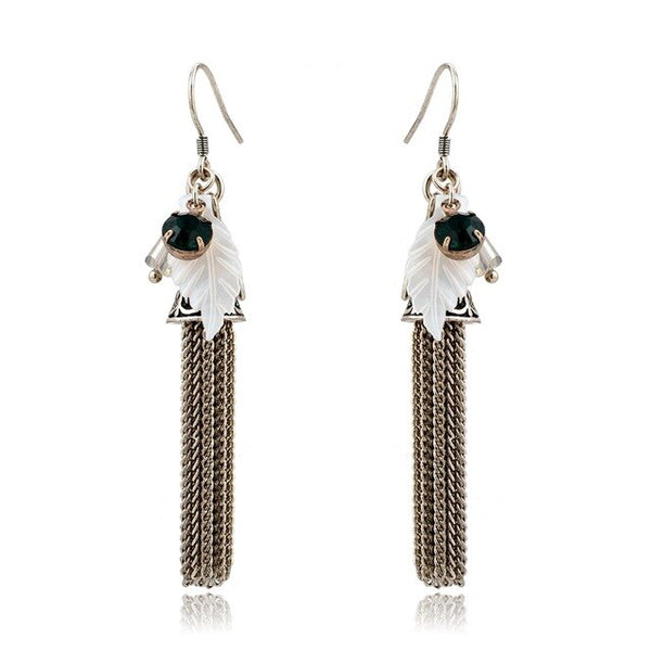 Feather Drop Earring