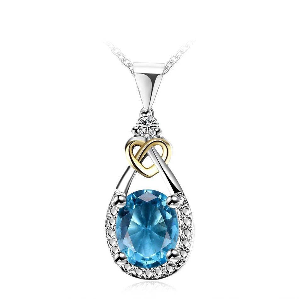 Water Drop Blue Stone Necklace