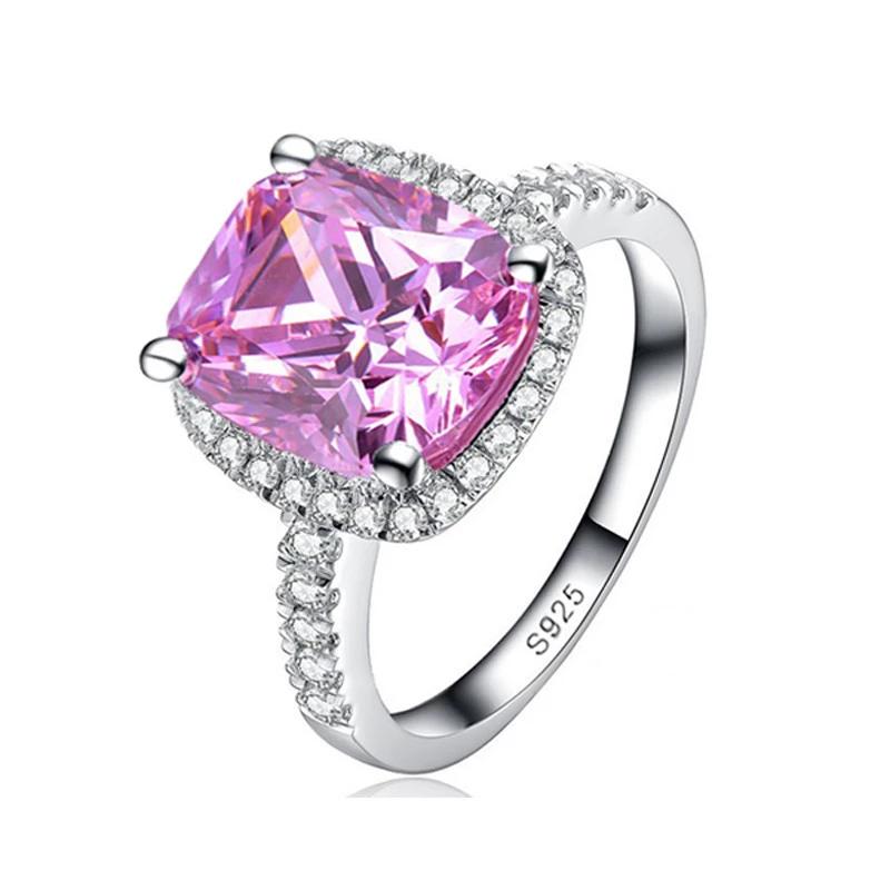 Midi Pink CZ Engagement Ring