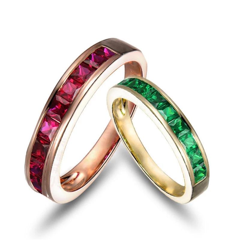 Red/Green Color Adjustable Ring