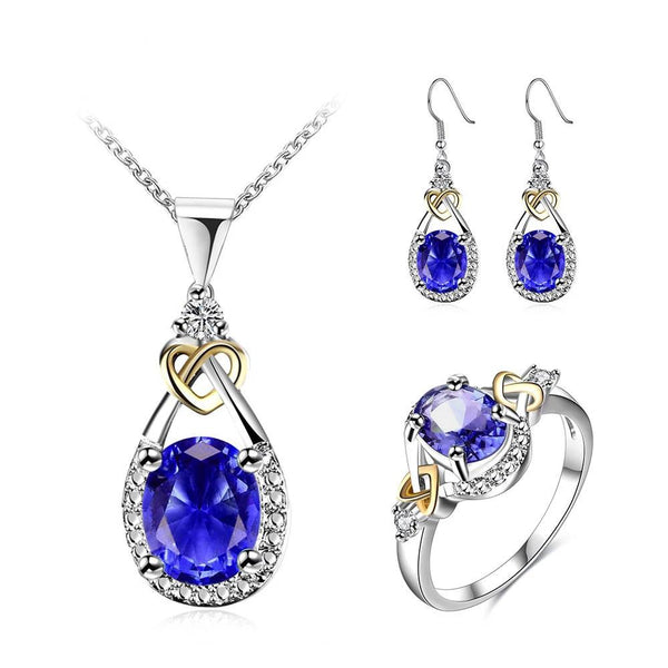 Blue CZ Set