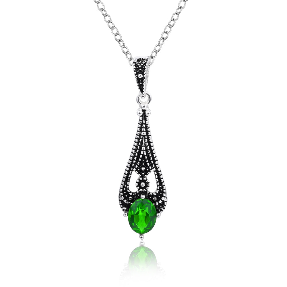 Water Drop Green Stone