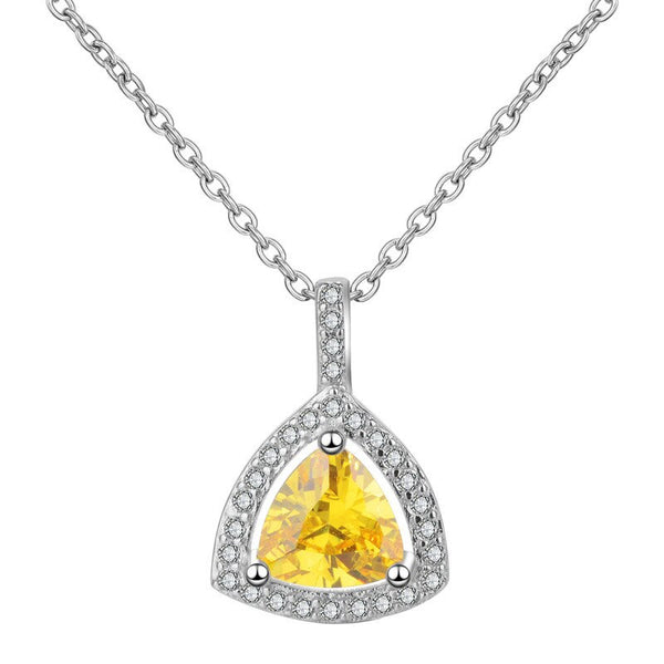 Pink/Yellow Triangle Stone