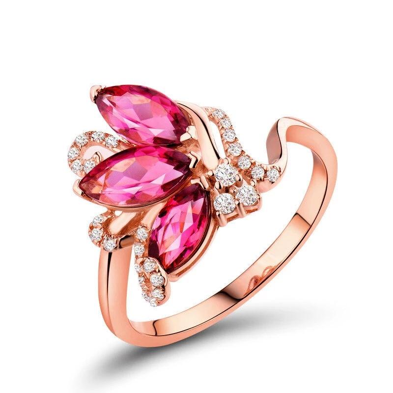 Water Drop Pink Cubic Zirconia Stone