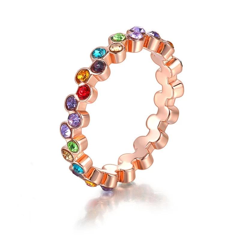 Round Stone Wreath Ring