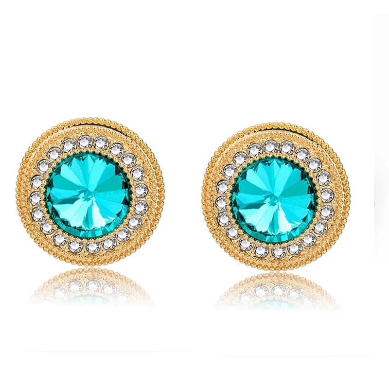 Blue Crystal Earrings