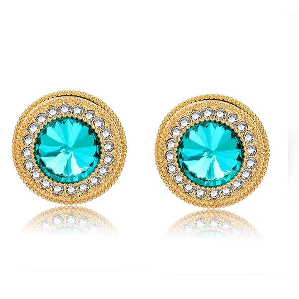 Blue Crystal Earrings