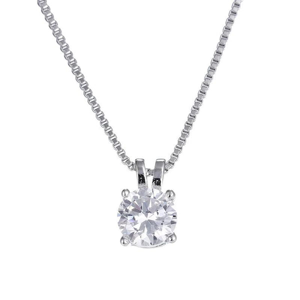 Cubic Zircon Minimal Necklace